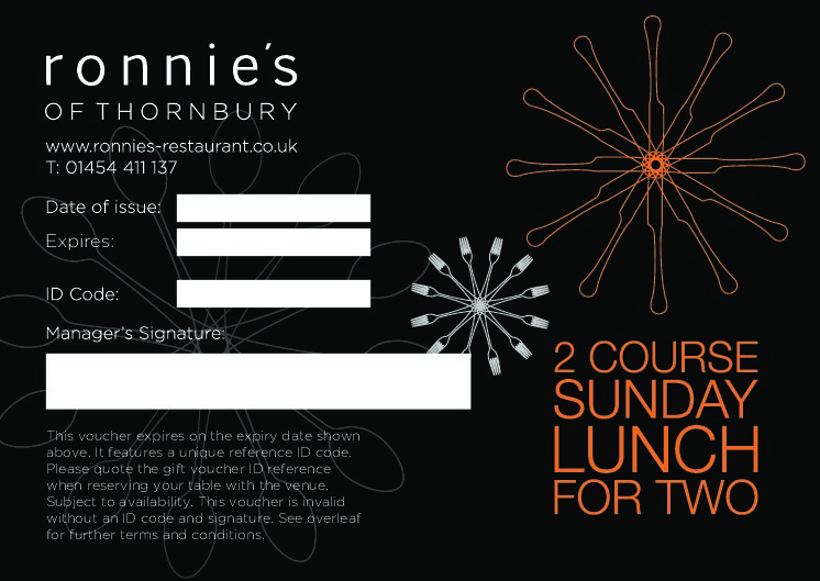 Two Course Sunday Lunch for 2